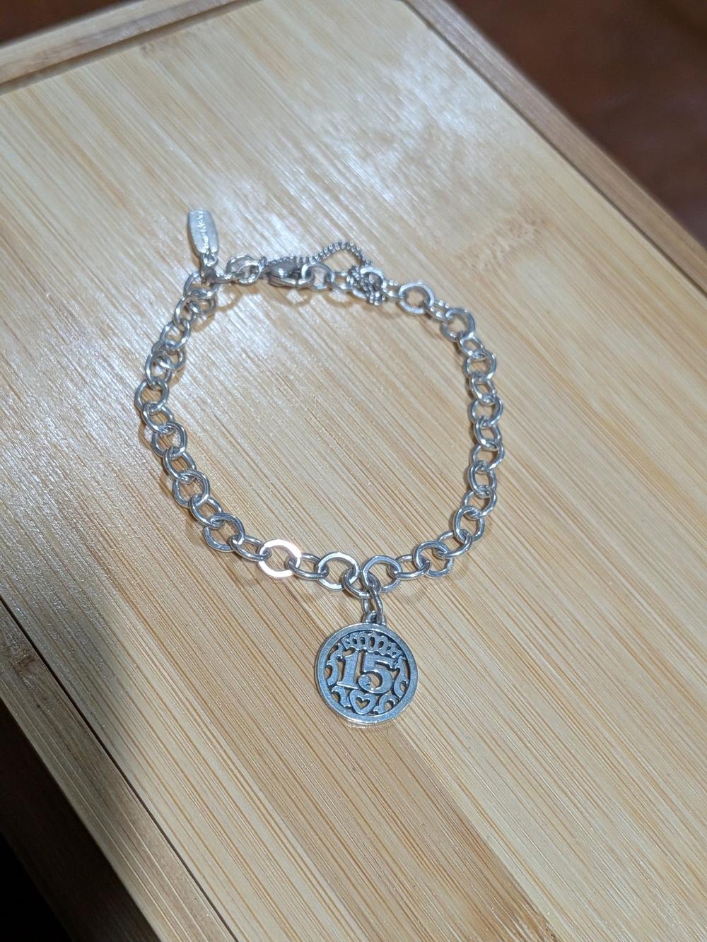 James Avery: Forged Charm Bracelet With Quinceñera Charm